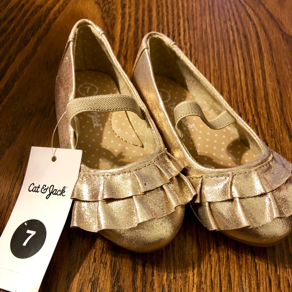 Darling Gold Slip-ons